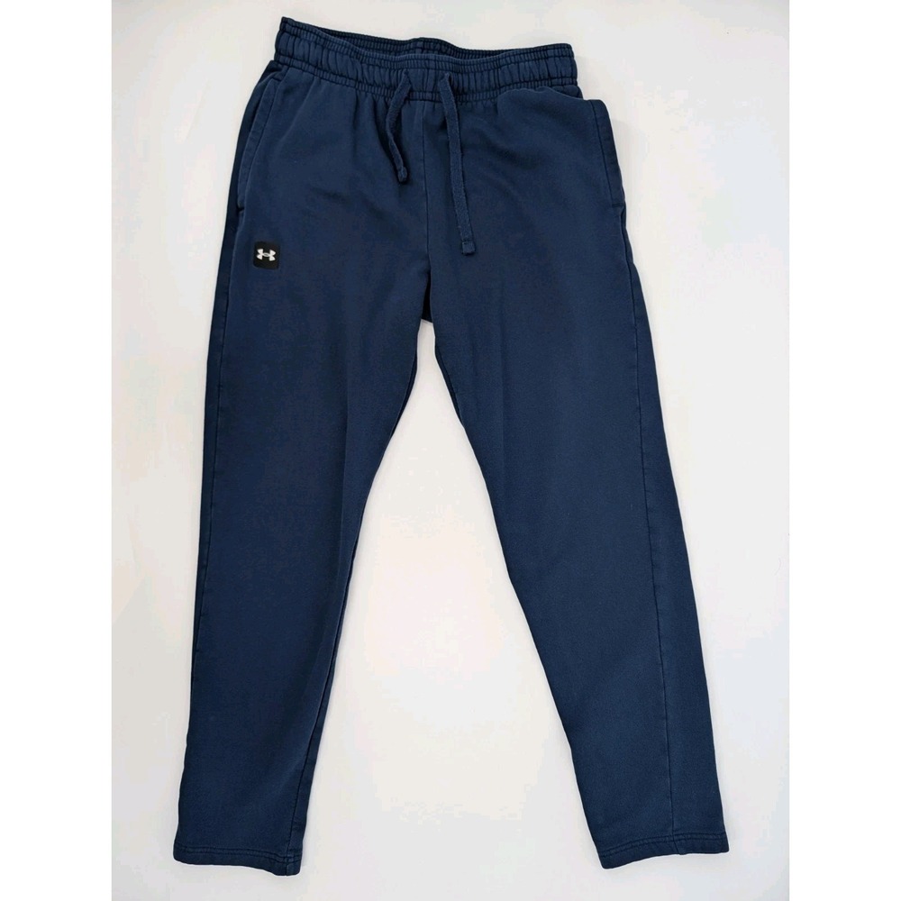 Under Armour Men's Blue Fleece Lined Sweatpants Size L Athletic Gym Training